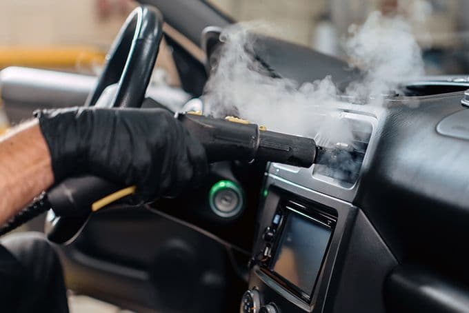 cleaning interior car windows