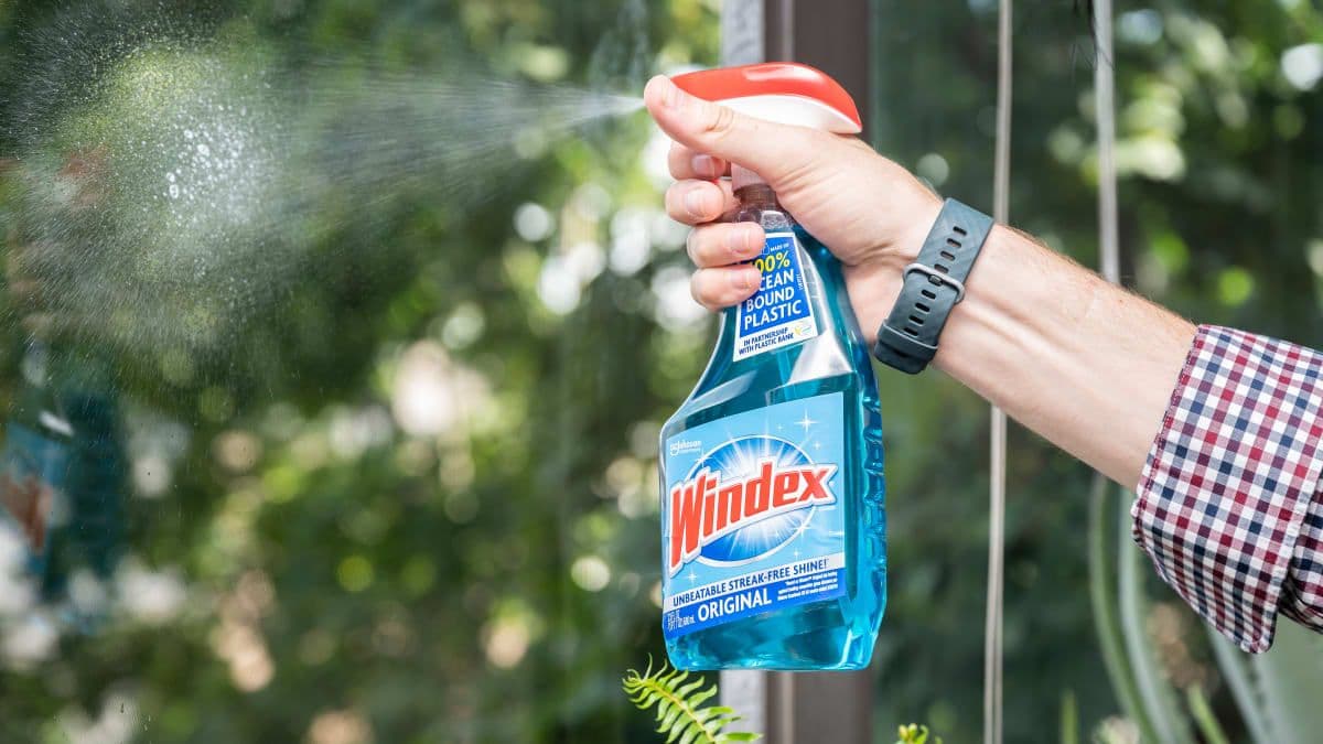 Using a Streak Free Window Cleaner